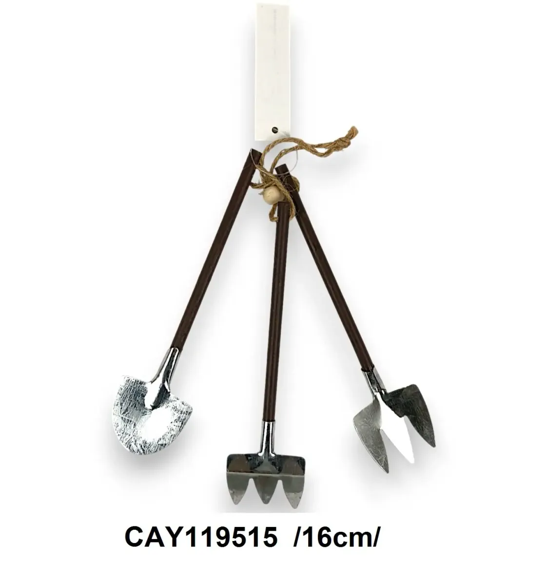 Set mini unelte grădină din metal, 16 cm